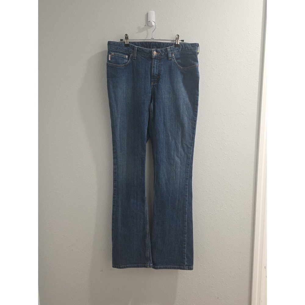 Carhartt Jeans Womens 10x34 Traditional Fit Blue Denim Cotton Stretch